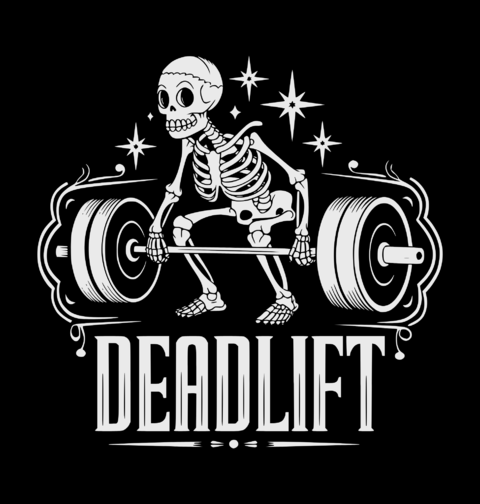 Obrázek produktu Pánské tričko Kostlivec Mrtvý Tah Skeleton Deadlift