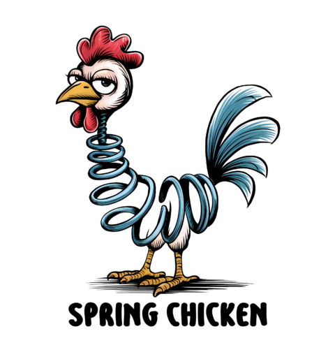 Obrázek produktu Dámské tričko Kohout na Pružině Spring Chicken