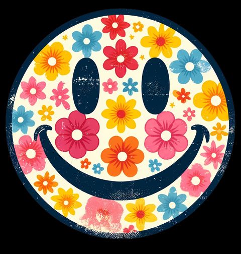 Obrázek produktu Dětské tričko Úsměv Plný Květin Smiley Flowers
