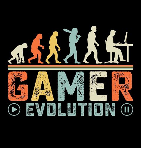 Obrázek produktu Dětské tričko Evoluce Hráče Gamer Evolution
