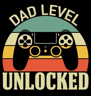 Obrázek 2 produktu Pánské tričko Level Táta Odemčen Retro Dad Level Unlocked