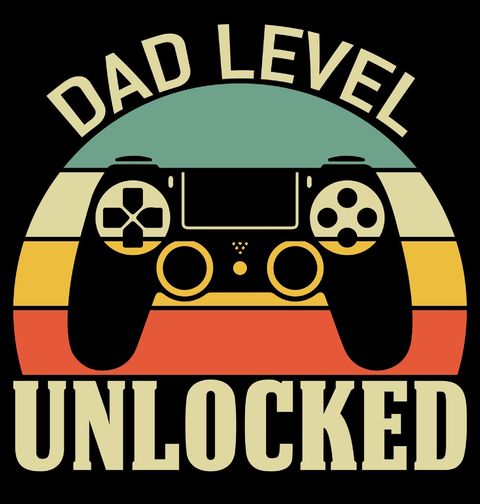 Obrázek produktu Pánské tričko Level Táta Odemčen Retro Dad Level Unlocked