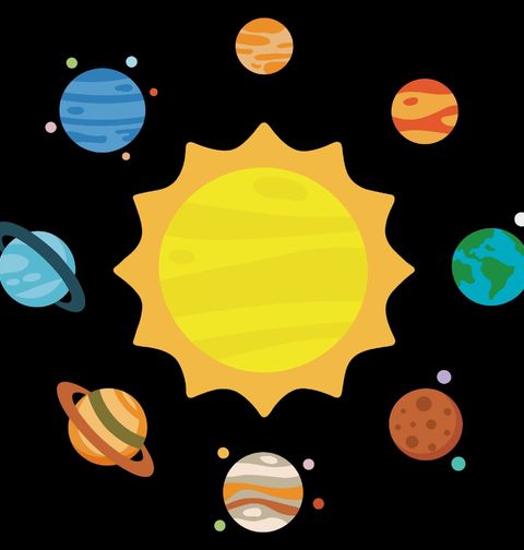 Obrázek produktu Dámské tričko Malovaná Sluneční Soustava Solar System