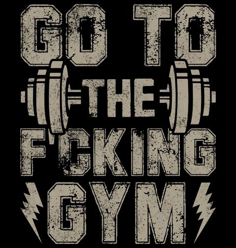 Obrázek produktu Dámské tričko Běž Posilovat Go to the Fucking Gym