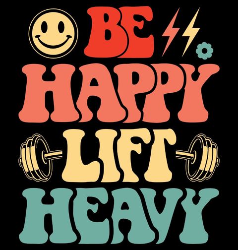 Obrázek produktu Dětské tričko Buď šťastný, zvedej těžké váhy Be Happy Lift Heavy