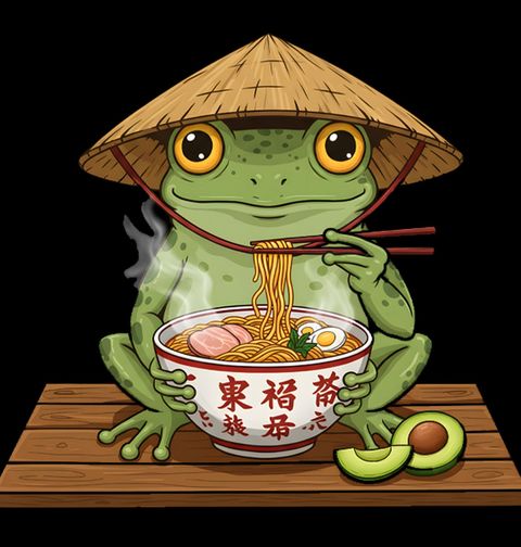Obrázek produktu Dámské tričko Žába a Ramen