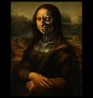 Obrázek 2 produktu Pánské tričko Terminátor Mona Lisa