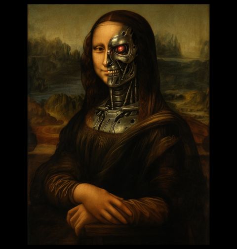 Obrázek produktu Pánské tričko Terminátor Mona Lisa