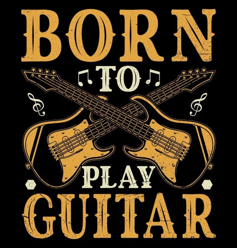 Obrázek produktu Dětské tričko Narozen pro kytaru Born to Play Guitar