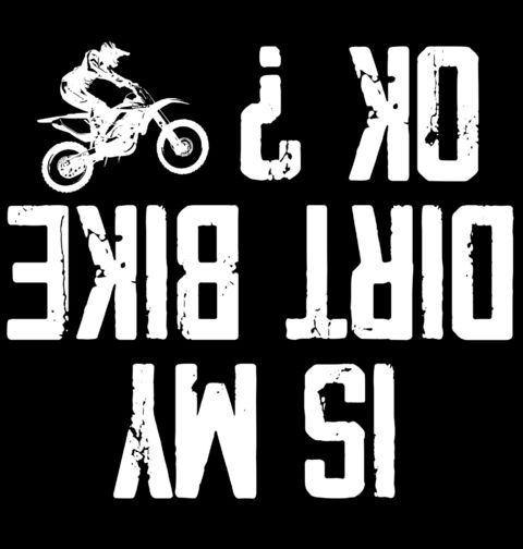 Obrázek produktu Pánské tričko Je můj bike v pořádku? Is My Dirt Bike OK?