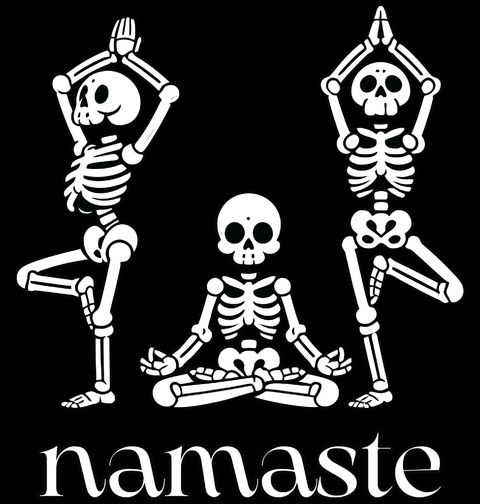 Obrázek produktu Pánské tričko Tři Kostlivci Namaste