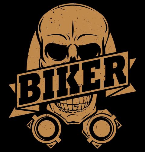 Obrázek produktu Pánské tričko Motorkář Biker Skull Engine