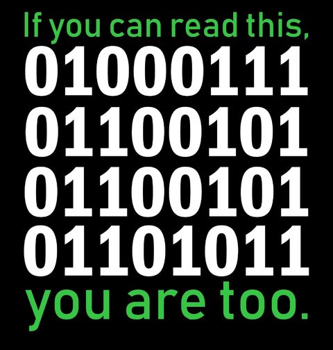 Obrázek produktu Dětské tričko Binární Kód If You Can Read This You Are Too