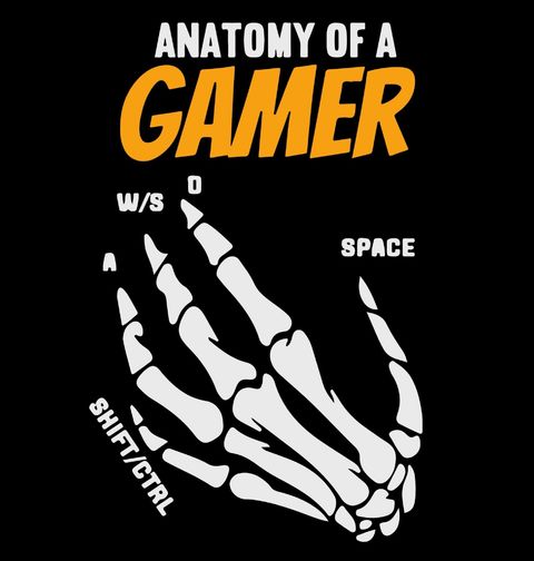 Obrázek produktu Pánské tričko Anatomie Hráče Anatomy of a Gamer
