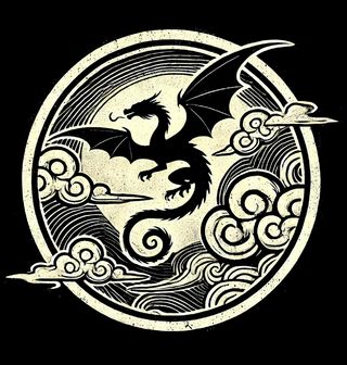 Obrázek 2 produktu Dámské tričko Drak v oblacích Dragon in the Clouds