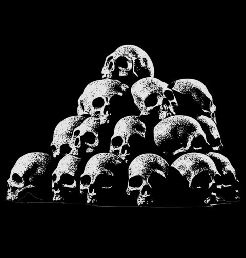 Obrázek produktu Pánské tričko Lebky poražených Pile of skulls