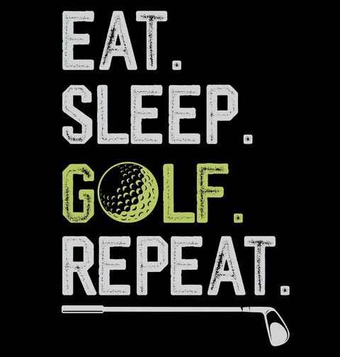 Obrázek produktu Pánské tričko Jez Spi Golfuj Opakuj Eat Sleep Golf Repeat