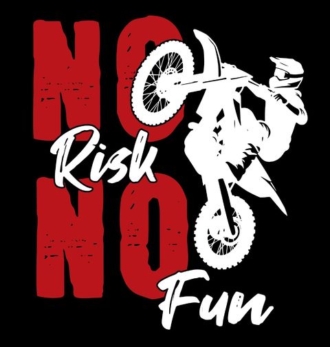 Obrázek produktu Pánské tričko Motokros No Risk No Fun