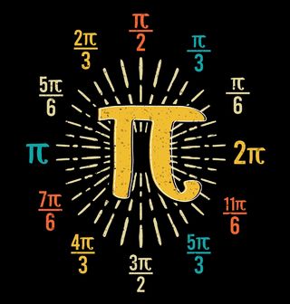 Obrázek 2 produktu Dámské tričko Kolik je hodin? Pí (𝝅) Pi Clock