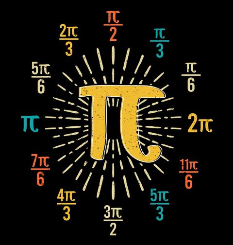 Obrázek produktu Dětské tričko Kolik je hodin? Pí (𝝅) Pi Clock
