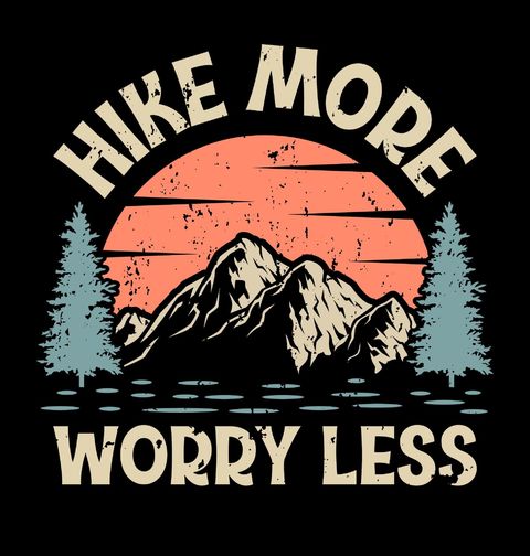 Obrázek produktu Pánská mikina Víc Turistiky Míň Starostí Hike More Worry Less