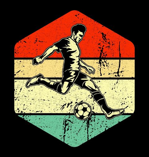 Obrázek produktu Pánské tričko Retro Fotbalista Soccer Player