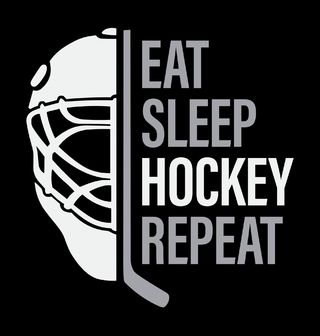 Obrázek 2 produktu Pánské tričko Život brankáře Eat Sleep Hockey Repeat