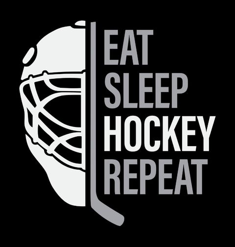 Obrázek produktu Pánské tričko Život brankáře Eat Sleep Hockey Repeat