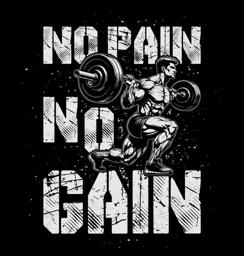 Obrázek produktu Dámské tričko Bodybuilder No Pain No Gain