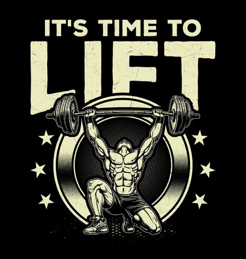 Obrázek produktu Pánské tričko Powerlifter It’s Time To Lift