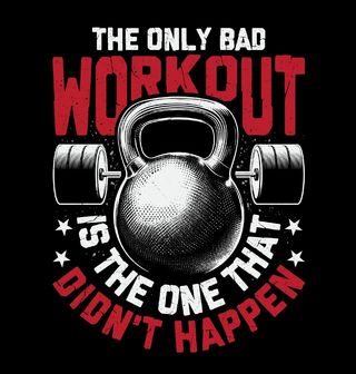 Obrázek 2 produktu Pánské tričko Jediný špatný trénink je ten, který se nestal Kettlebell