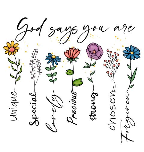Obrázek produktu Dámské tričko Bůh říká, že jsi... God Says You Are