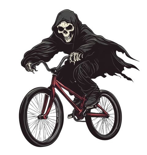 Obrázek produktu Pánské tričko Kostlivec na kole Skeleton Bike Bmx