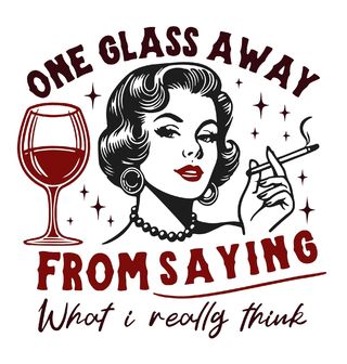 Obrázek 2 produktu Pánské tričko One Glass Away From Saying What I Really Think