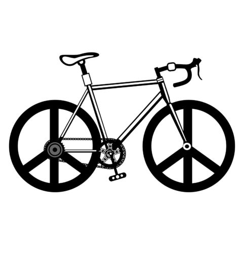 Obrázek produktu Pánské tričko Kolo míru Bike Peace