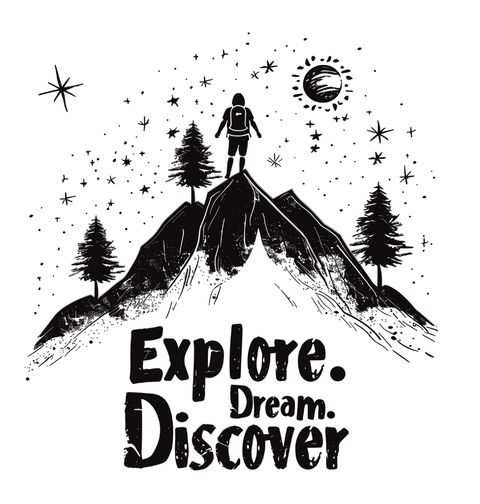 Obrázek produktu Dětské tričko Hory pod Hvězdami Explore Dream Discover