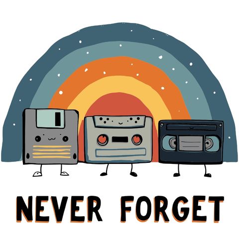 Obrázek produktu Dámské tričko Retro Kazety Never Forget