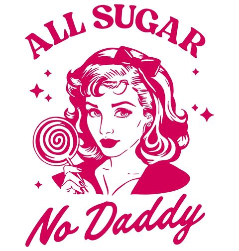Obrázek produktu Dámské tričko Samá sladkost žádný daddy All Sugar No Daddy