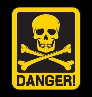 Obrázek 2 produktu Pánské tričko Lebka nebezpečí Danger Sign Skull