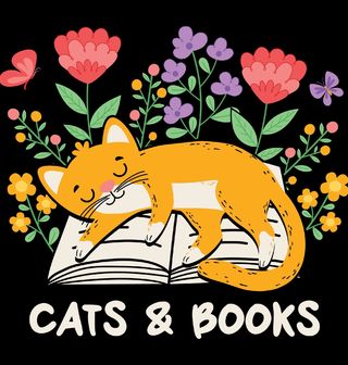 Obrázek 2 produktu Pánské tričko Kočky a knihy Cats & Books