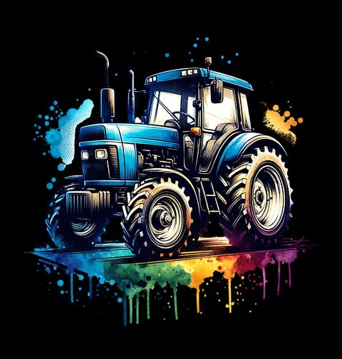 Obrázek produktu Pánské tričko Barevný Traktor