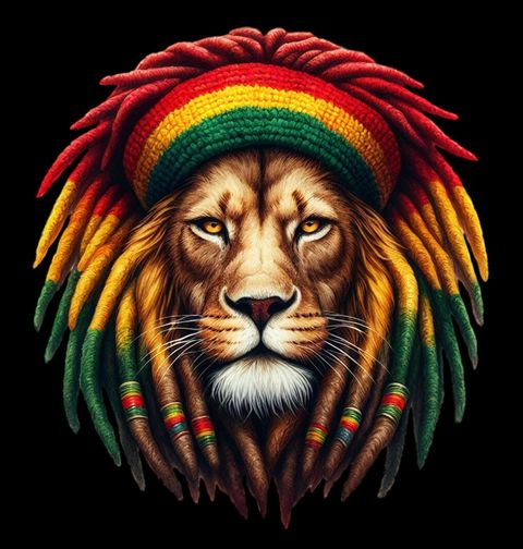 Obrázek produktu Pánské tričko Rasta Lev