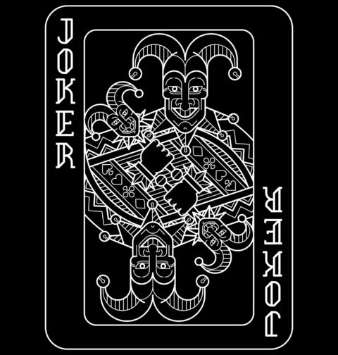 Obrázek produktu Dámské tričko Karta Žolík Joker ve hře