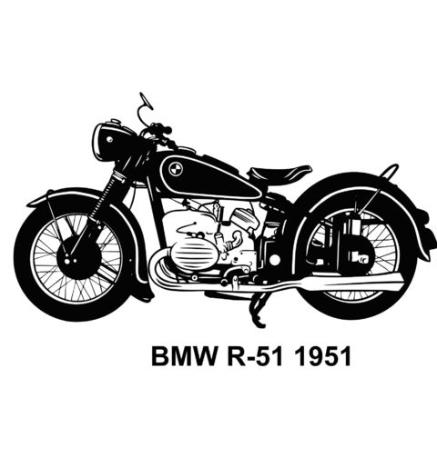 Obrázek produktu Dámské tričko Legendární BMW R-51