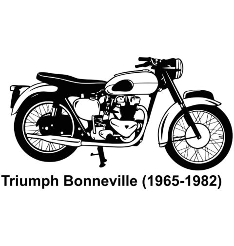 Obrázek produktu Pánské tričko Britský Hrdina Triumph Bonneville