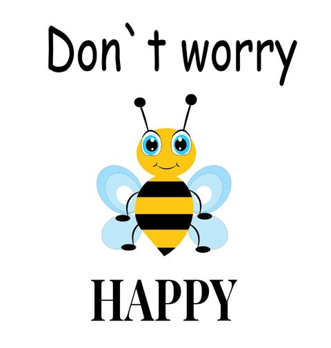 Obrázek produktu Pánské tričko Včelka Don’t Worry Bee Happy