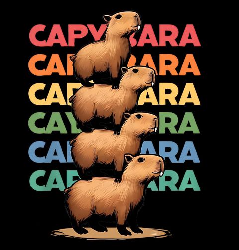 Obrázek produktu Dětské tričko Hromada Kapybar Kapybara Capybara