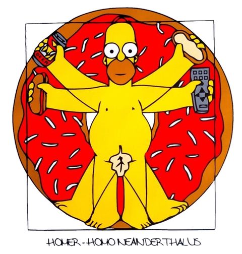 Obrázek produktu Dámské tričko Vitruviánský Homer The Simpsons