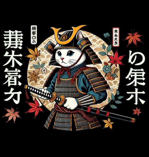 Obrázek produktu Dámské tričko Bílá kočka Strážce Japonska