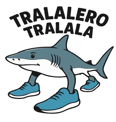 Obrázek produktu Dámské tričko Tralalero Tralala Žralok